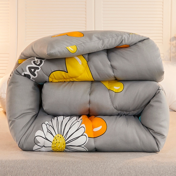 91家纺网 家纺一手货源 找家纺 畅销被业 2020新款海藻棉冬被 花语