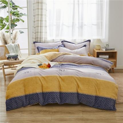 91家纺网 家纺一手货源 找家纺 曼璐家纺 2025新款牛奶绒四件套 杰克斯