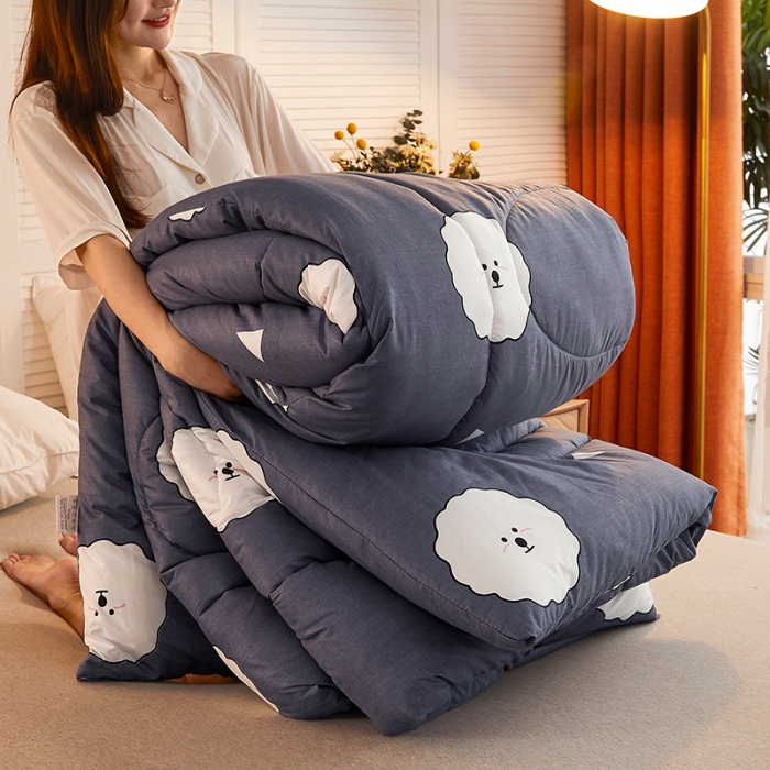 91家纺网 家纺一手货源 找家纺 畅销被业 2020新款海藻棉冬被 可爱洋洋