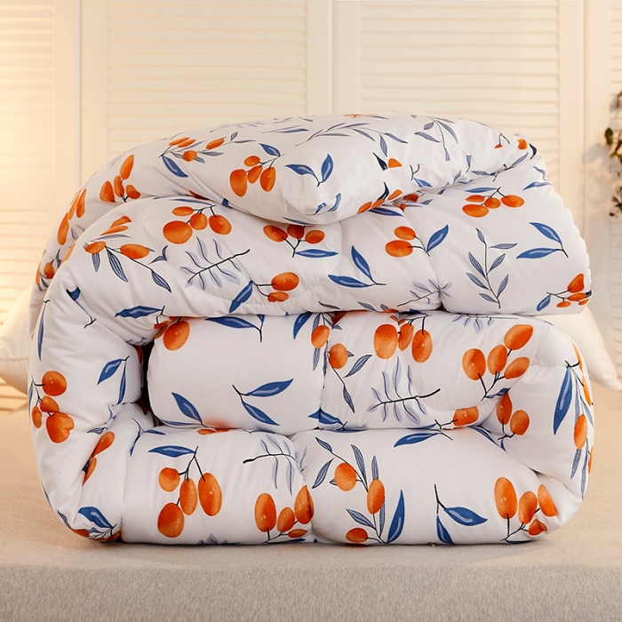 91家纺网 家纺一手货源 找家纺 畅销被业 2020新款海藻棉冬被 盛夏果实