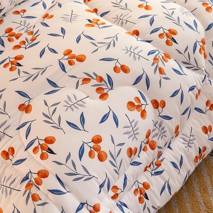 91家纺网 家纺一手货源 找家纺 畅销被业 2020新款海藻棉冬被 盛夏果实