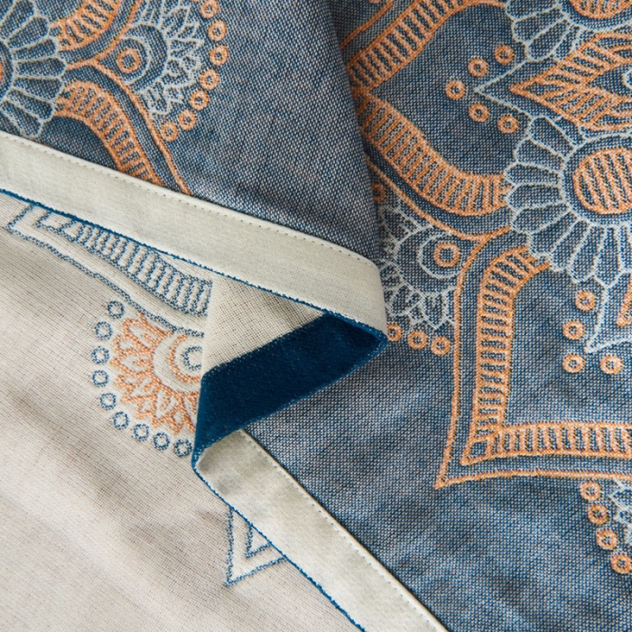 91家纺网 家纺一手货源 找家纺 朴尔 2020年波西米亚风全棉四层纱布枕巾 万花筒