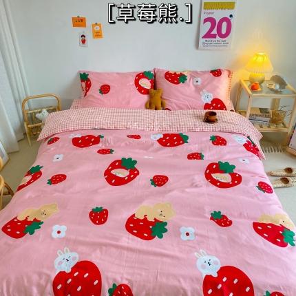 91家纺网 家纺一手货源 找家纺 （总）星期八 2020新款全棉13070开学四件套