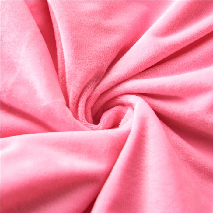 91家纺网 家纺一手货源 找家纺 品尚嘉 2025水貂绒毛毯长毛绒法莱绒双层跨境外贸毯子 粉色