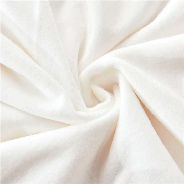 91家纺网 家纺一手货源 找家纺 品尚嘉 2025水貂绒毛毯长毛绒法莱绒双层跨境外贸毯子 米白