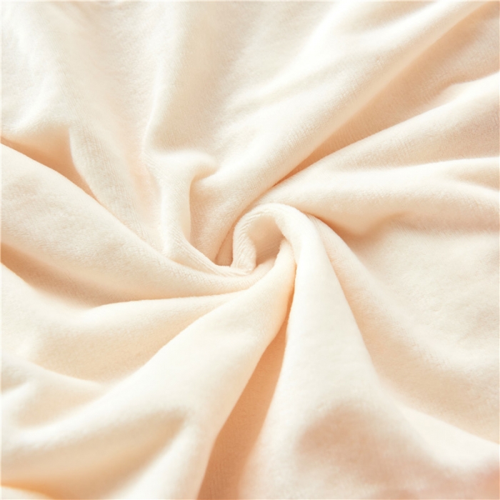 91家纺网 家纺一手货源 找家纺 品尚嘉 2025水貂绒毛毯长毛绒法莱绒双层跨境外贸毯子 奶白