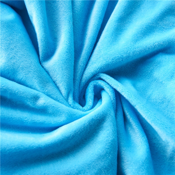 91家纺网 家纺一手货源 找家纺 品尚嘉 2025水貂绒毛毯长毛绒法莱绒双层跨境外贸毯子 蓝色