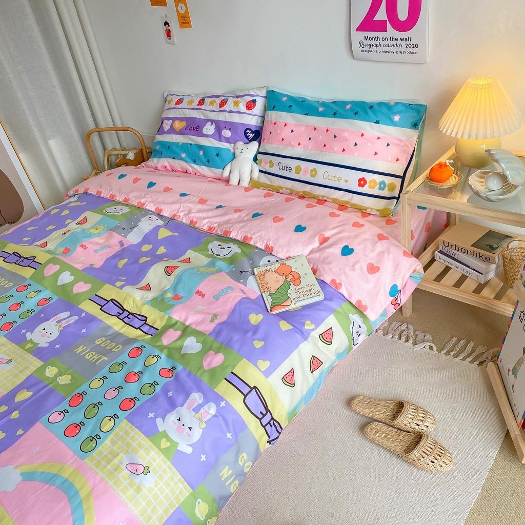 91家纺网 家纺一手货源 找家纺 星期八 2020新款全棉13070开学四件套 缤纷格派对