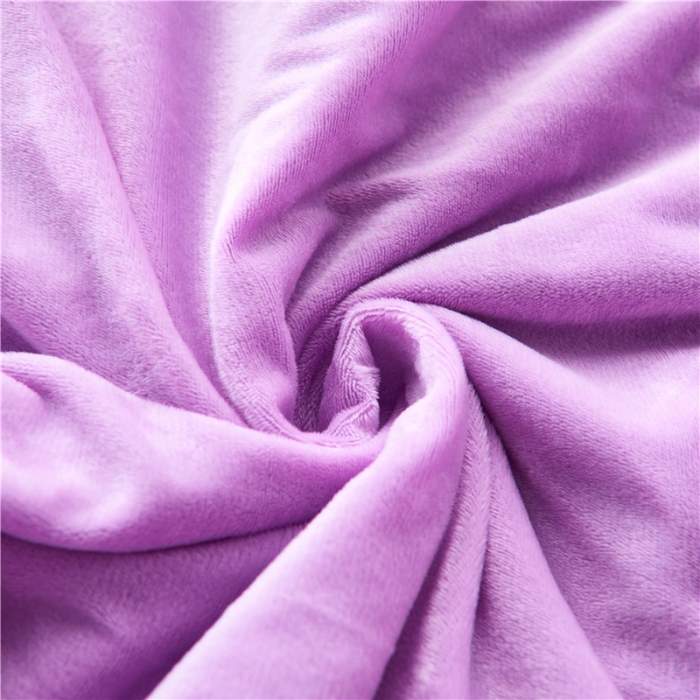 91家纺网 家纺一手货源 找家纺 品尚嘉 2025水貂绒毛毯长毛绒法莱绒双层跨境外贸毯子 紫色