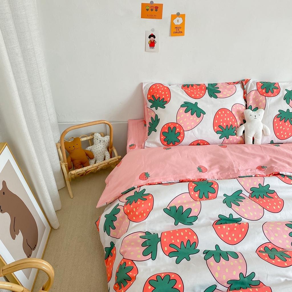 91家纺网 家纺一手货源 找家纺 星期八 2020新款全棉13070开学四件套 草莓派