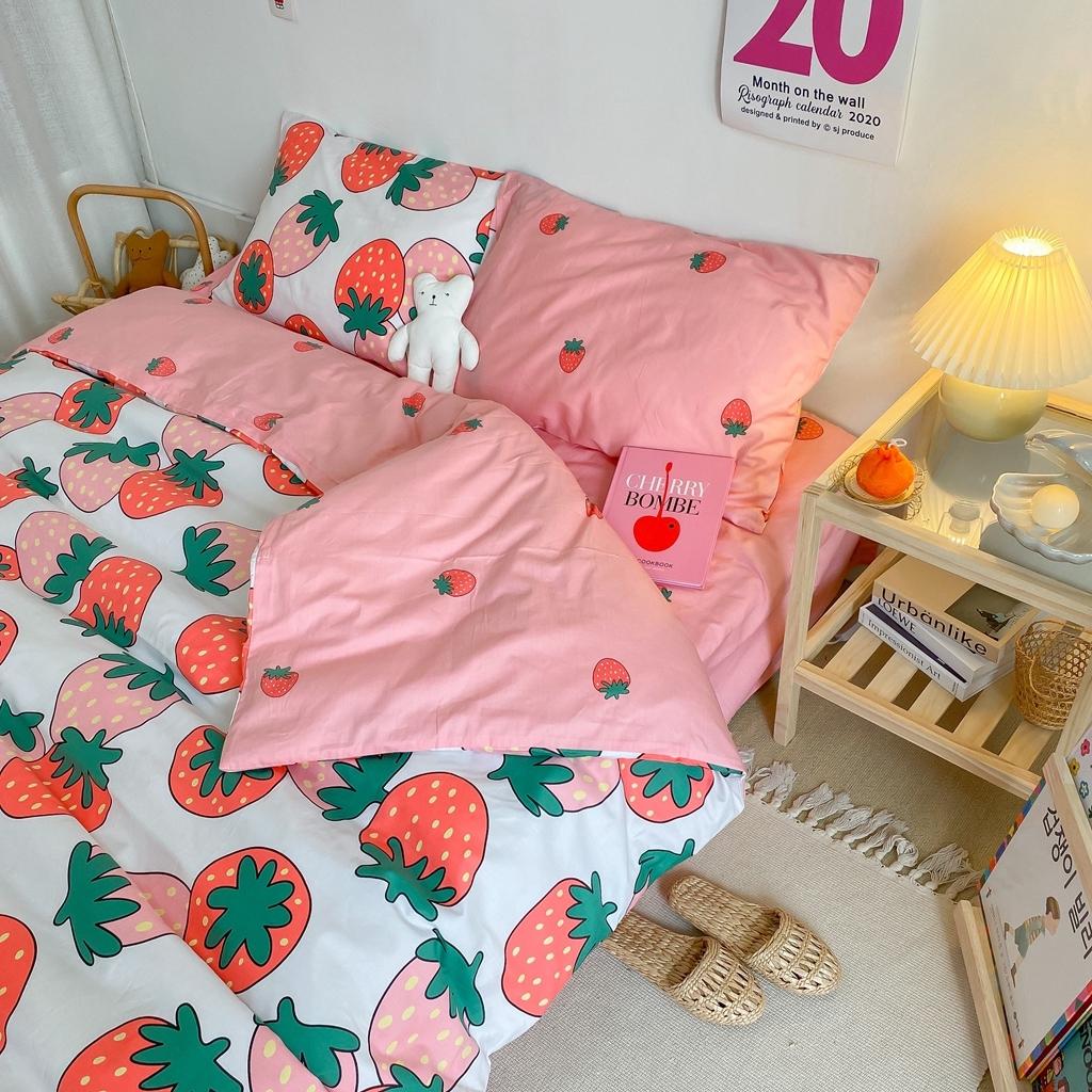 91家纺网 家纺一手货源 找家纺 星期八 2020新款全棉13070开学四件套 草莓派