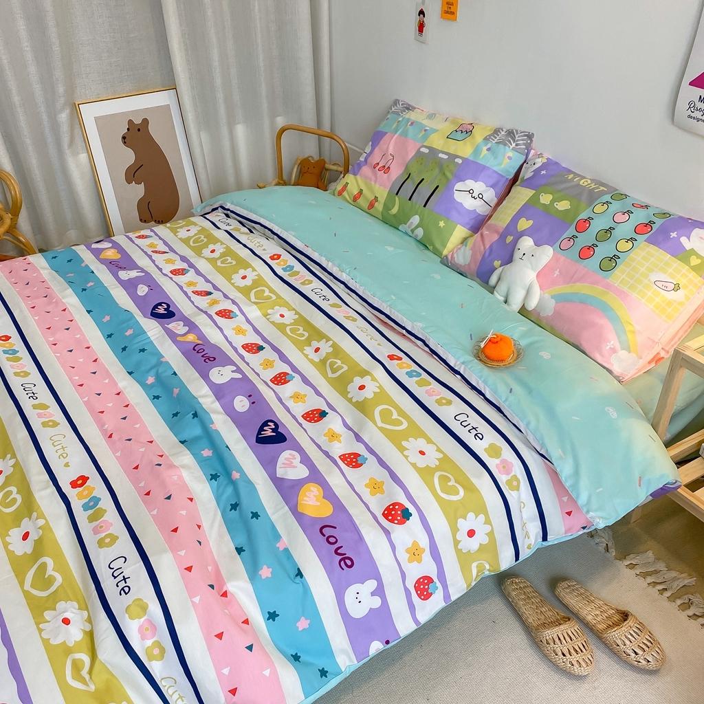 91家纺网 家纺一手货源 找家纺 星期八 2020新款全棉13070开学四件套 草莓小兔