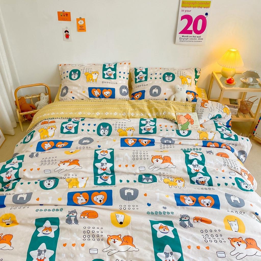 91家纺网 家纺一手货源 找家纺 星期八 2020新款全棉13070开学四件套 柴犬