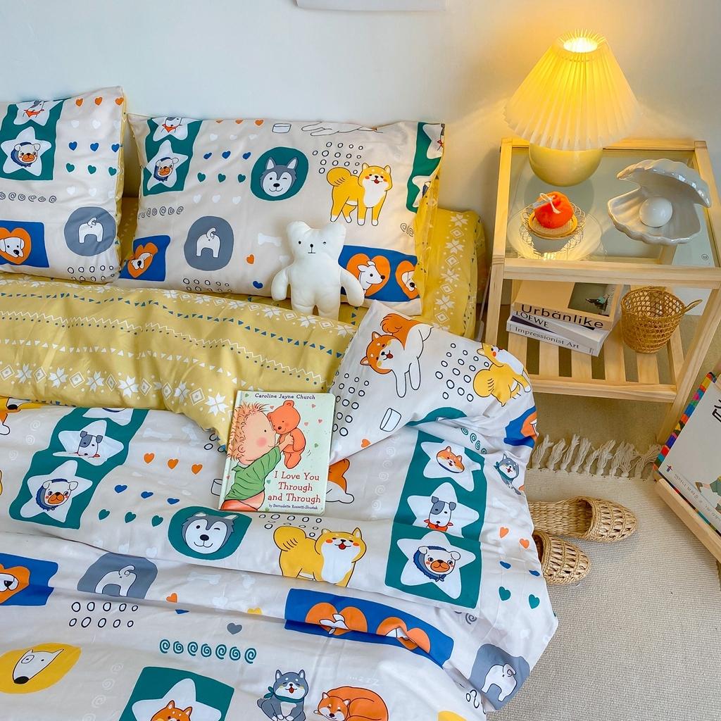 91家纺网 家纺一手货源 找家纺 星期八 2020新款全棉13070开学四件套 柴犬