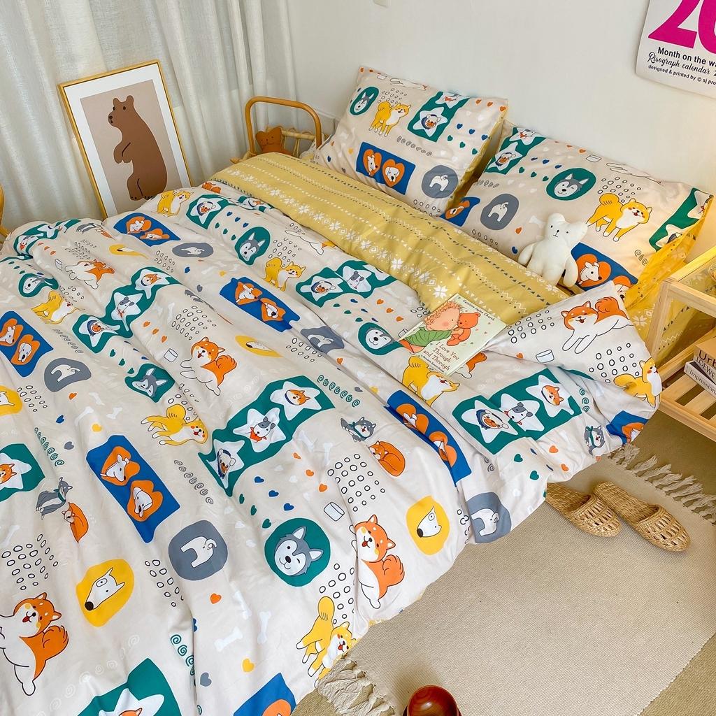 91家纺网 家纺一手货源 找家纺 星期八 2020新款全棉13070开学四件套 柴犬