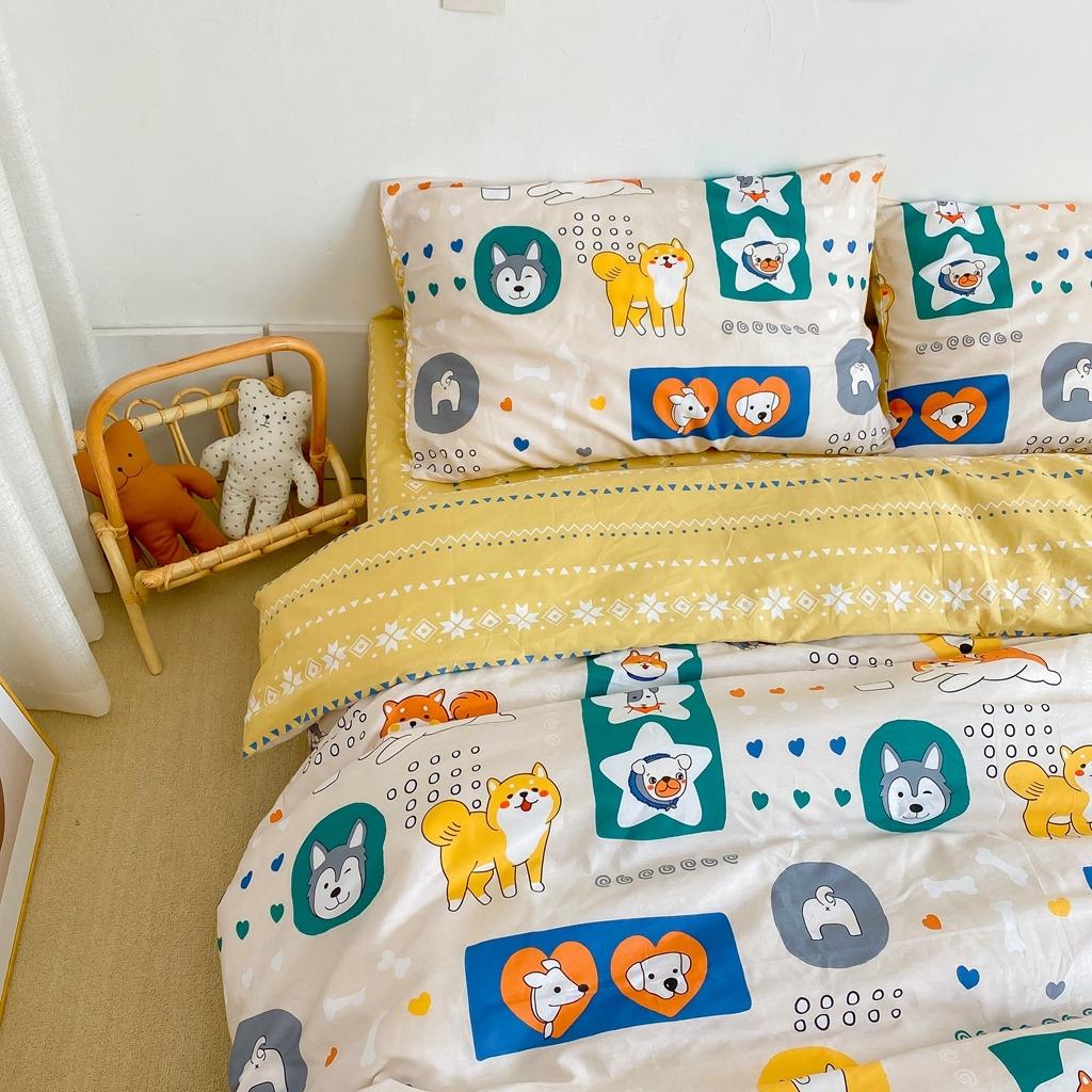 91家纺网 家纺一手货源 找家纺 星期八 2020新款全棉13070开学四件套 柴犬