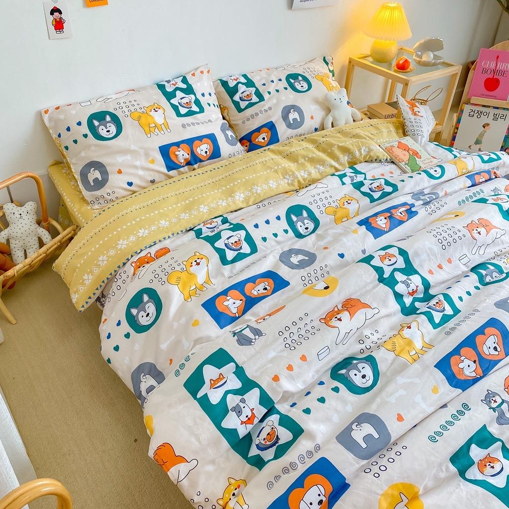 91家纺网 家纺一手货源 找家纺 星期八 2020新款全棉13070开学四件套 柴犬