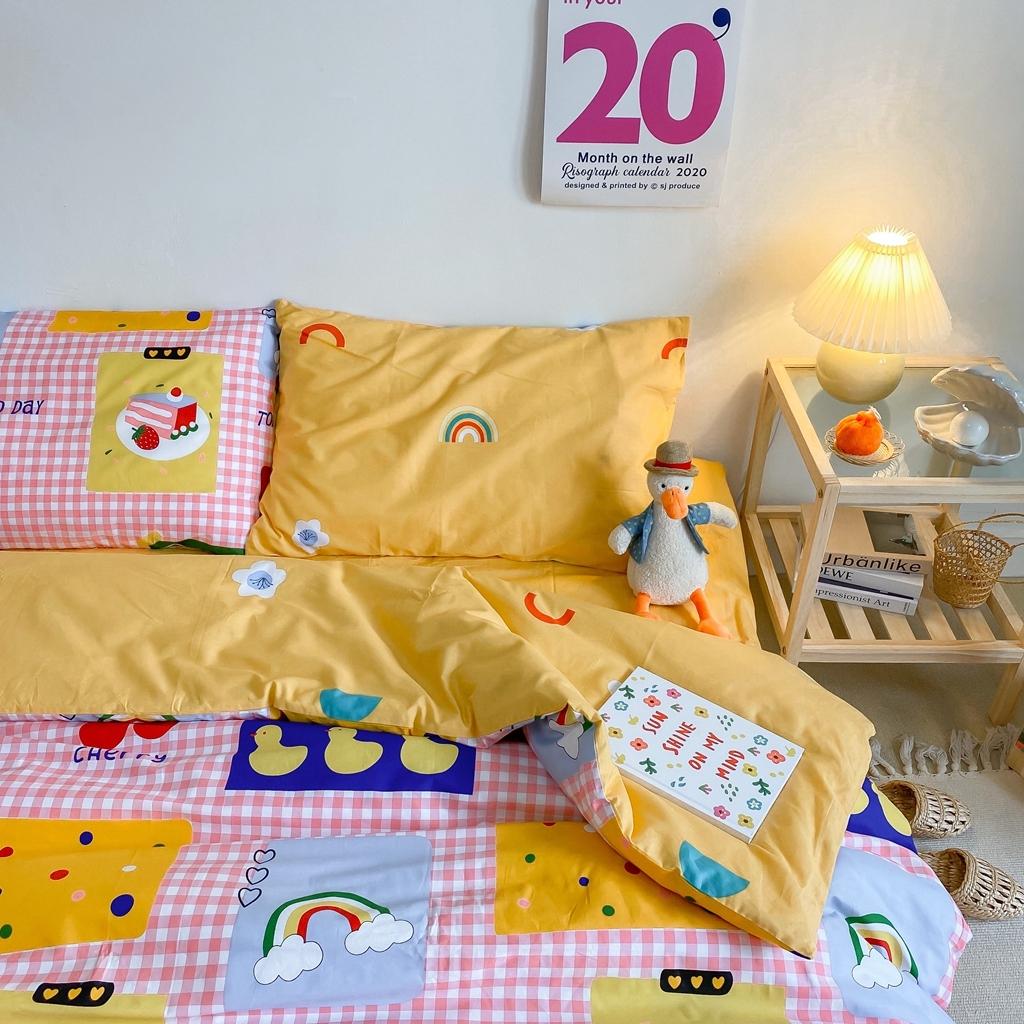 91家纺网 家纺一手货源 找家纺 星期八 2020新款全棉13070开学四件套 粉格女孩