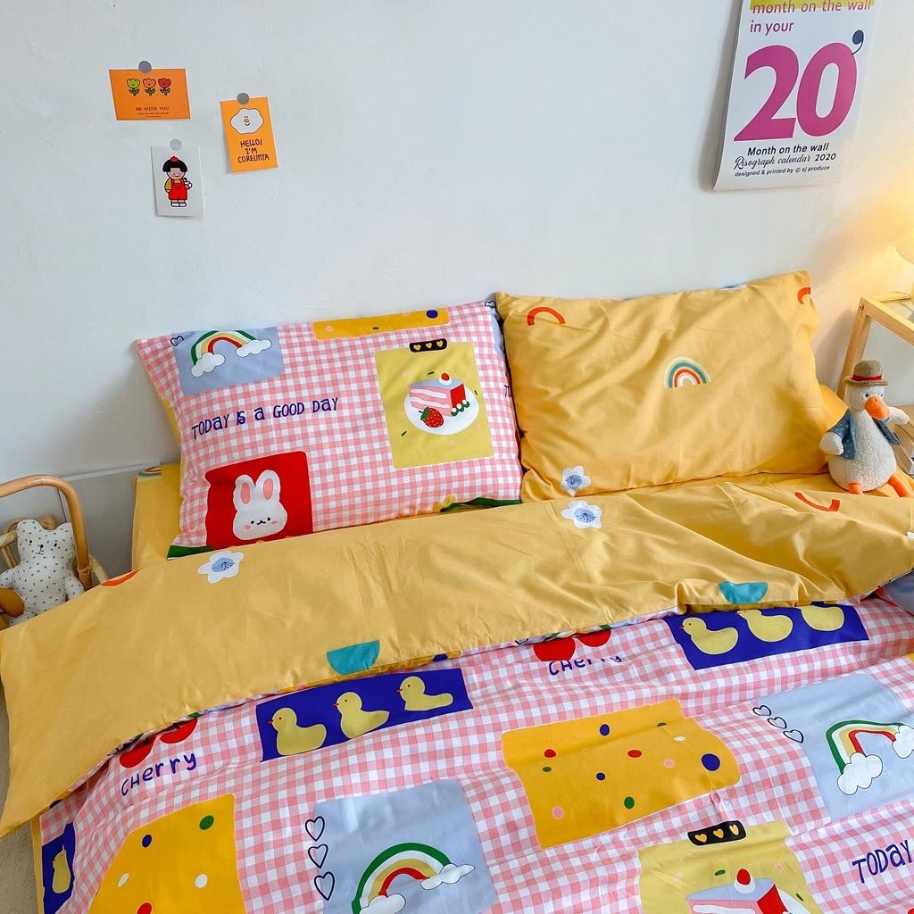 91家纺网 家纺一手货源 找家纺 星期八 2020新款全棉13070开学四件套 粉格女孩