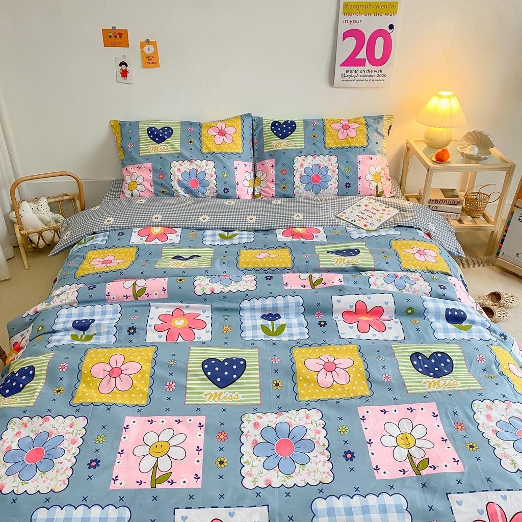 91家纺网 家纺一手货源 找家纺 星期八 2020新款全棉13070开学四件套 格子花花