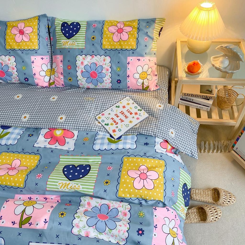 91家纺网 家纺一手货源 找家纺 星期八 2020新款全棉13070开学四件套 格子花花