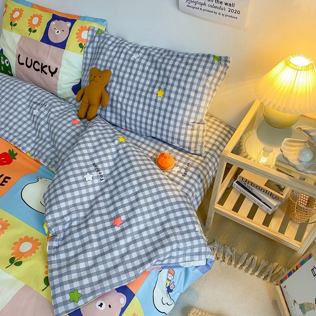 91家纺网 家纺一手货源 找家纺 星期八 2020新款全棉13070开学四件套 格子恐龙