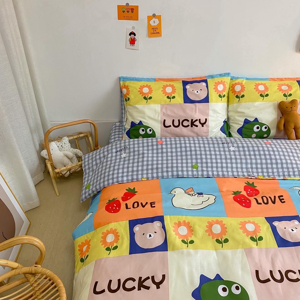 91家纺网 家纺一手货源 找家纺 星期八 2020新款全棉13070开学四件套 格子恐龙