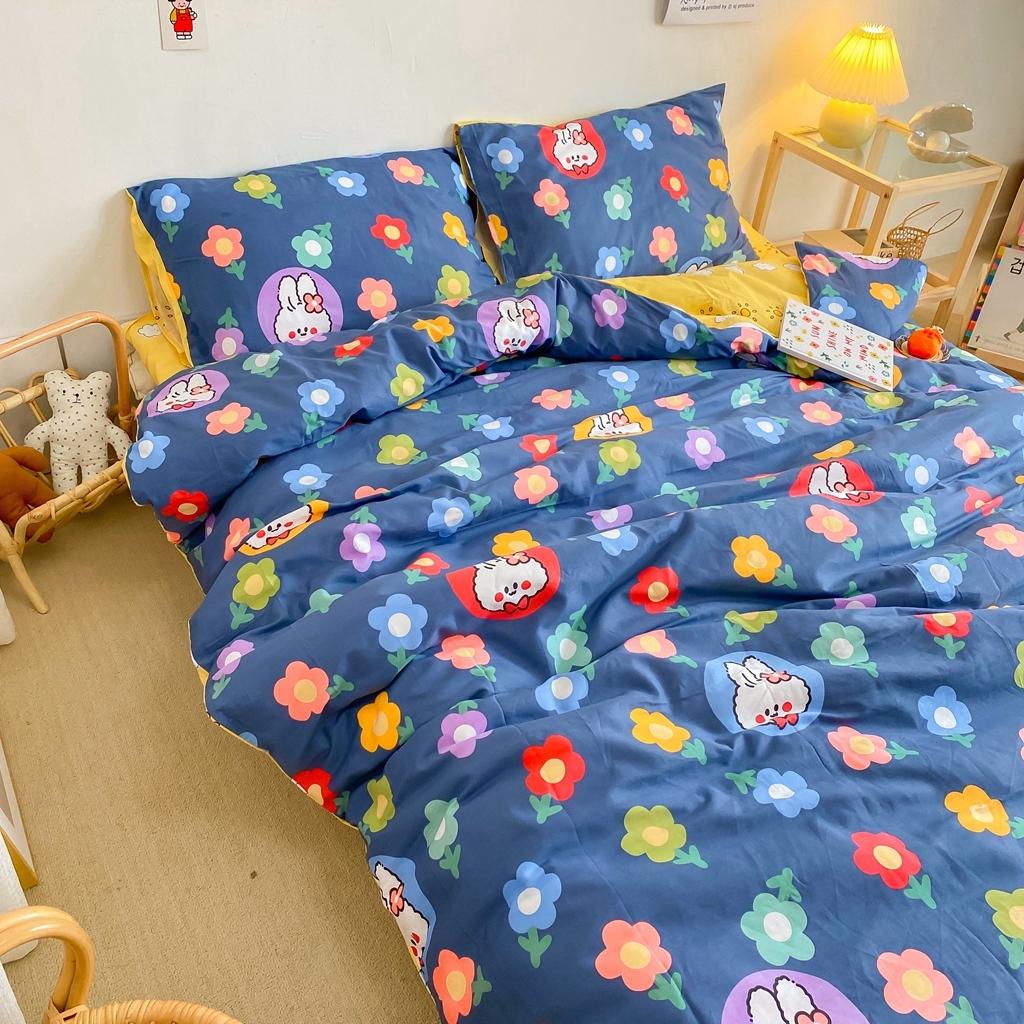 91家纺网 家纺一手货源 找家纺 星期八 2020新款全棉13070开学四件套 花丛小兔