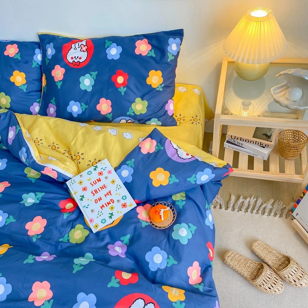 91家纺网 家纺一手货源 找家纺 星期八 2020新款全棉13070开学四件套 花丛小兔