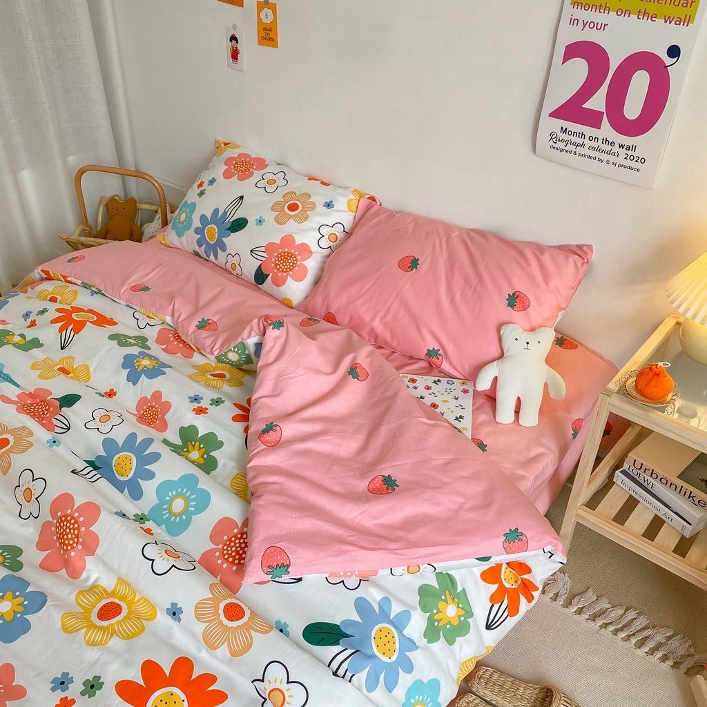 91家纺网 家纺一手货源 找家纺 星期八 2020新款全棉13070开学四件套 花漫