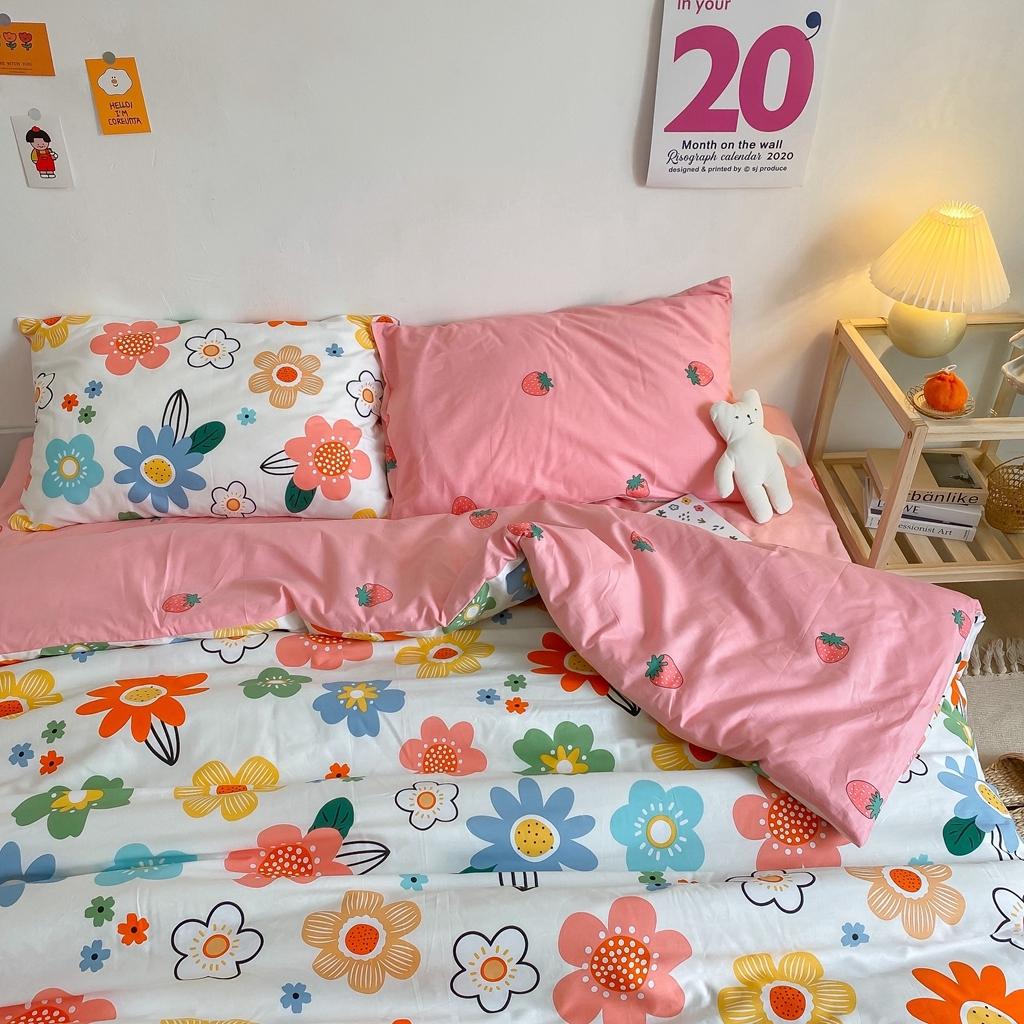 91家纺网 家纺一手货源 找家纺 星期八 2020新款全棉13070开学四件套 花漫