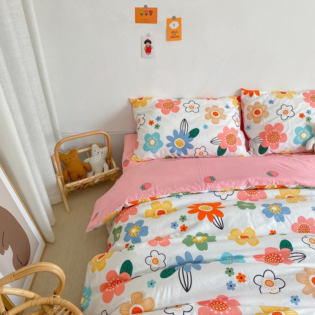 91家纺网 家纺一手货源 找家纺 星期八 2020新款全棉13070开学四件套 花漫