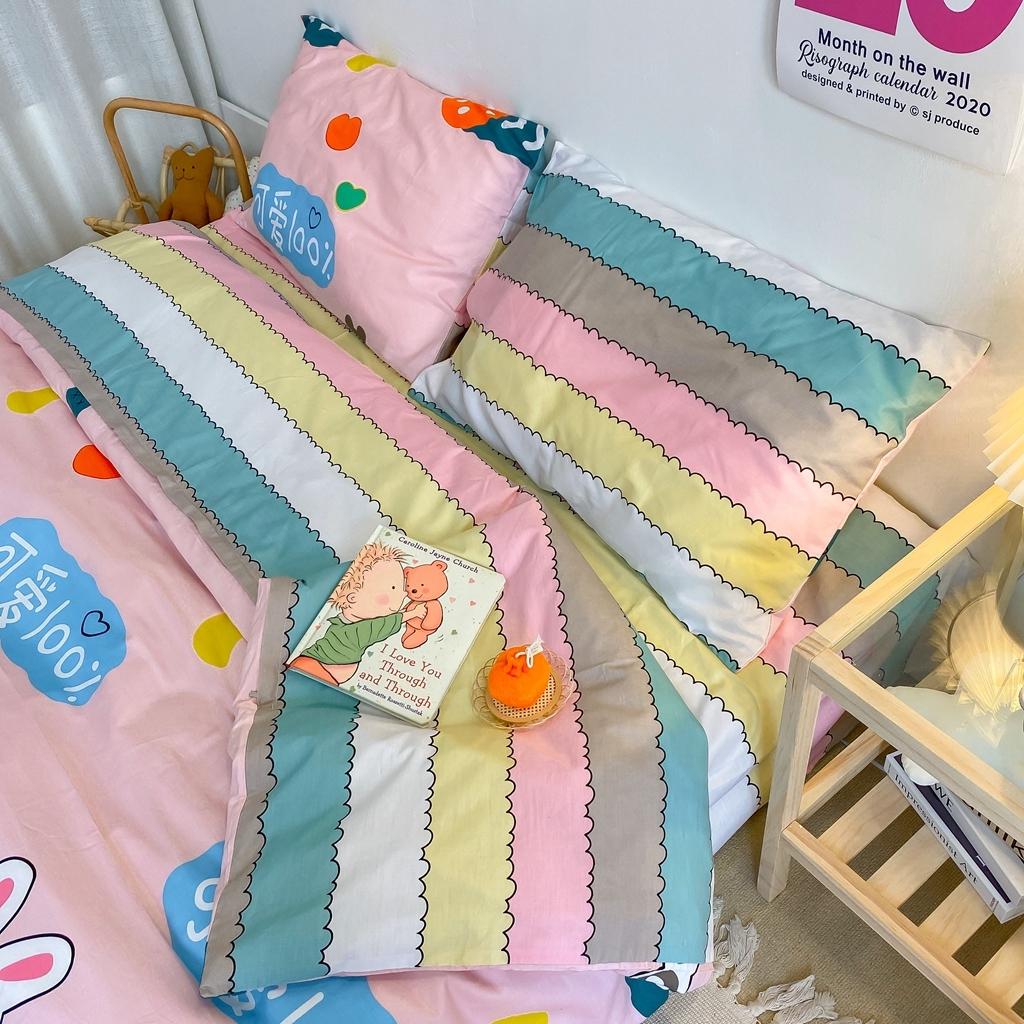 91家纺网 家纺一手货源 找家纺 星期八 2020新款全棉13070开学四件套 可爱小兔