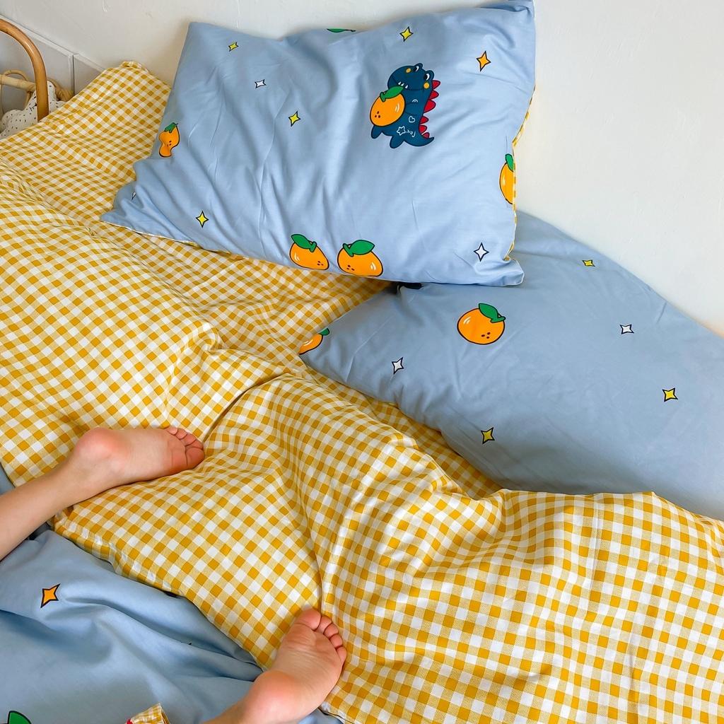 91家纺网 家纺一手货源 找家纺 星期八 2020新款全棉13070开学四件套 恐龙橘子