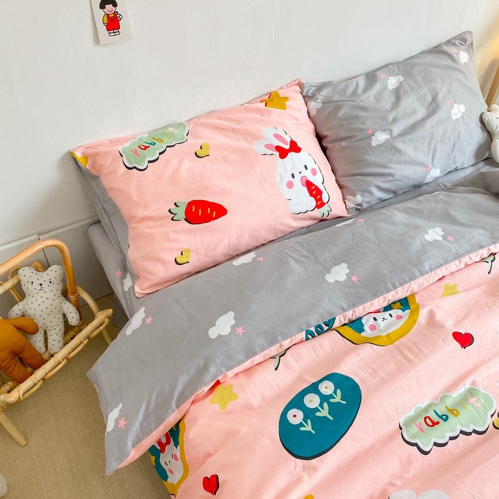 91家纺网 家纺一手货源 找家纺 星期八 2020新款全棉13070开学四件套 萝卜小兔