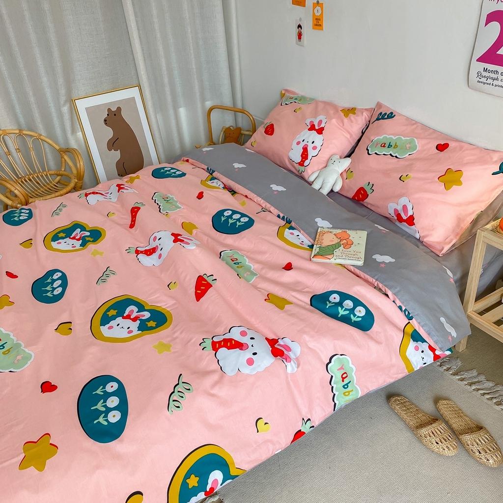 91家纺网 家纺一手货源 找家纺 星期八 2020新款全棉13070开学四件套 萝卜小兔