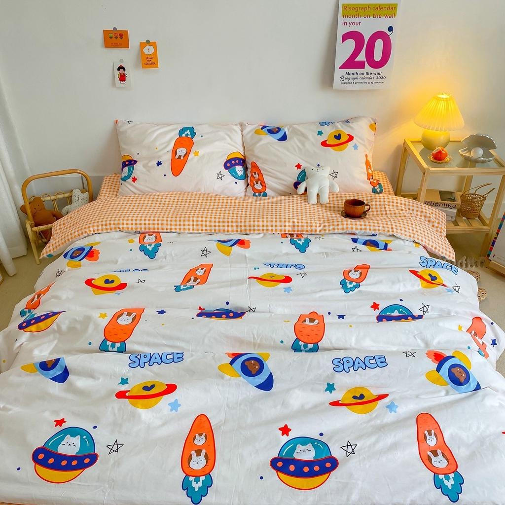 91家纺网 家纺一手货源 找家纺 星期八 2020新款全棉13070开学四件套 漫游太空