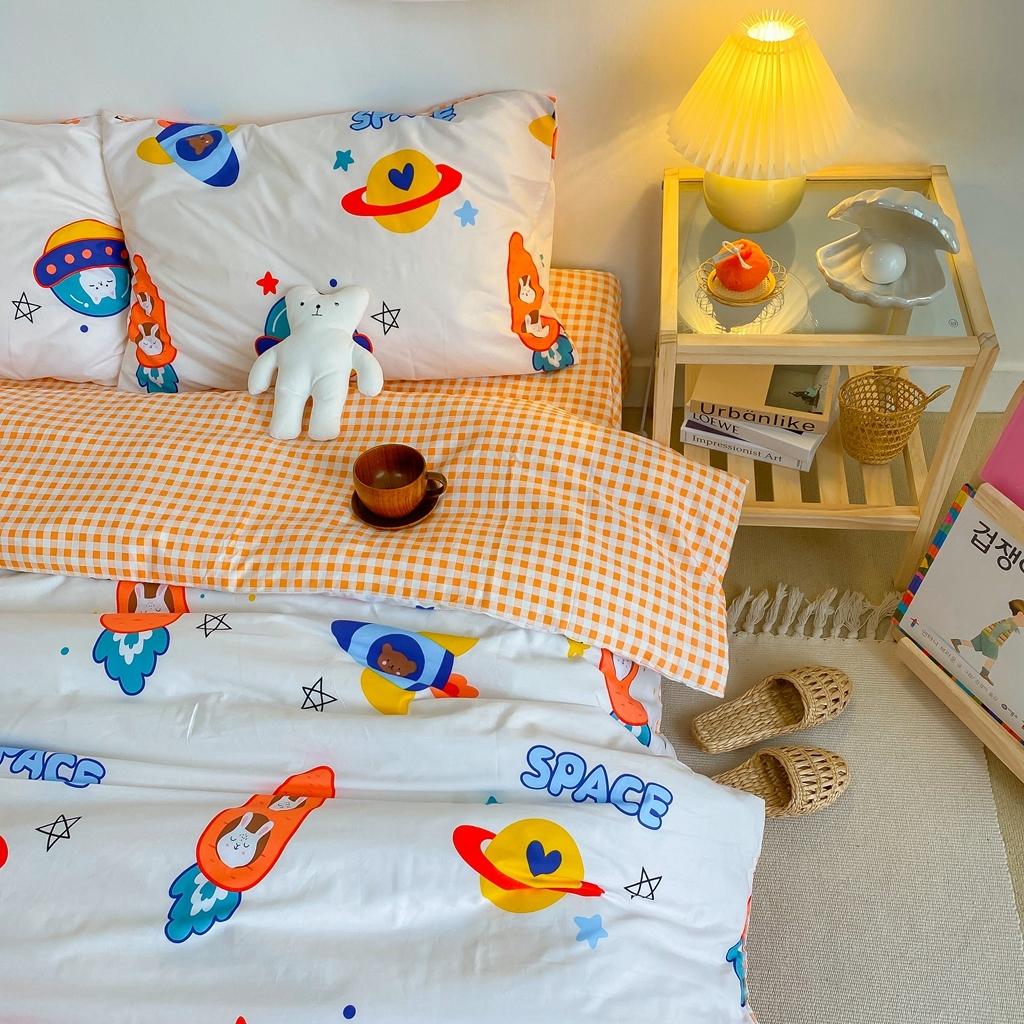 91家纺网 家纺一手货源 找家纺 星期八 2020新款全棉13070开学四件套 漫游太空