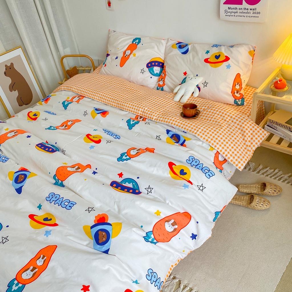 91家纺网 家纺一手货源 找家纺 星期八 2020新款全棉13070开学四件套 漫游太空