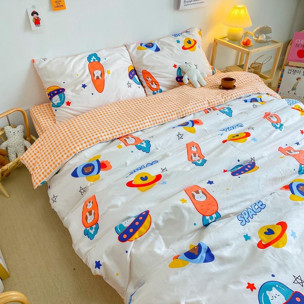 91家纺网 家纺一手货源 找家纺 星期八 2020新款全棉13070开学四件套 漫游太空