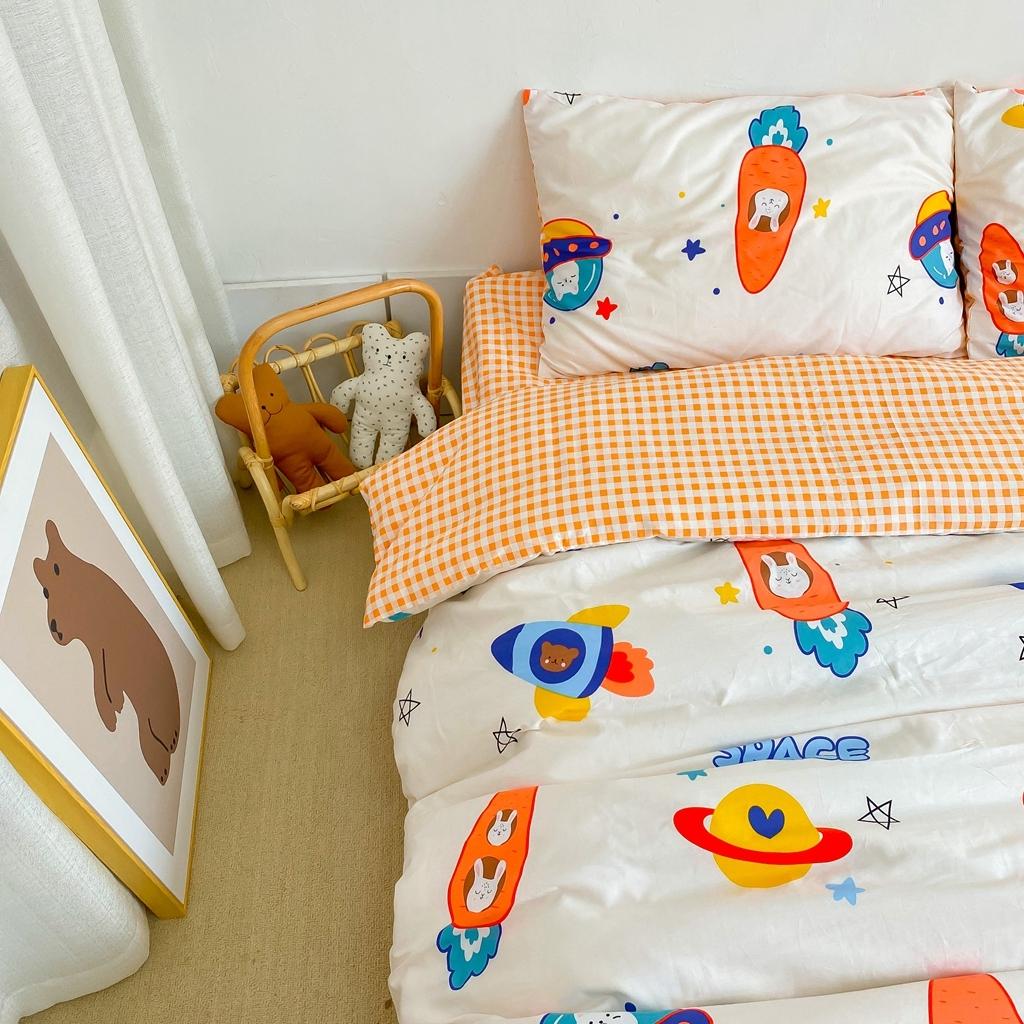 91家纺网 家纺一手货源 找家纺 星期八 2020新款全棉13070开学四件套 漫游太空