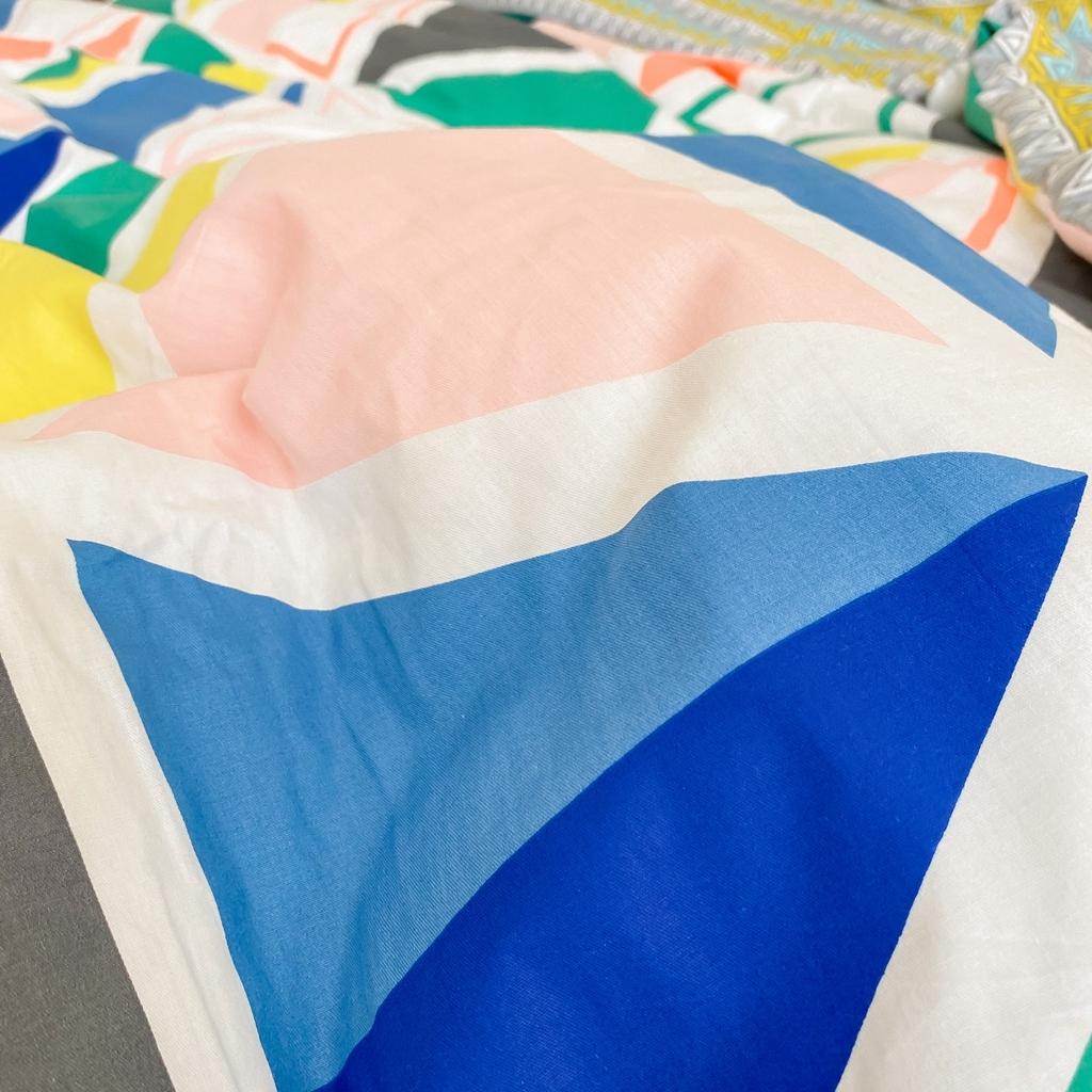 91家纺网 家纺一手货源 找家纺 星期八 2020新款全棉13070开学四件套 三角几何