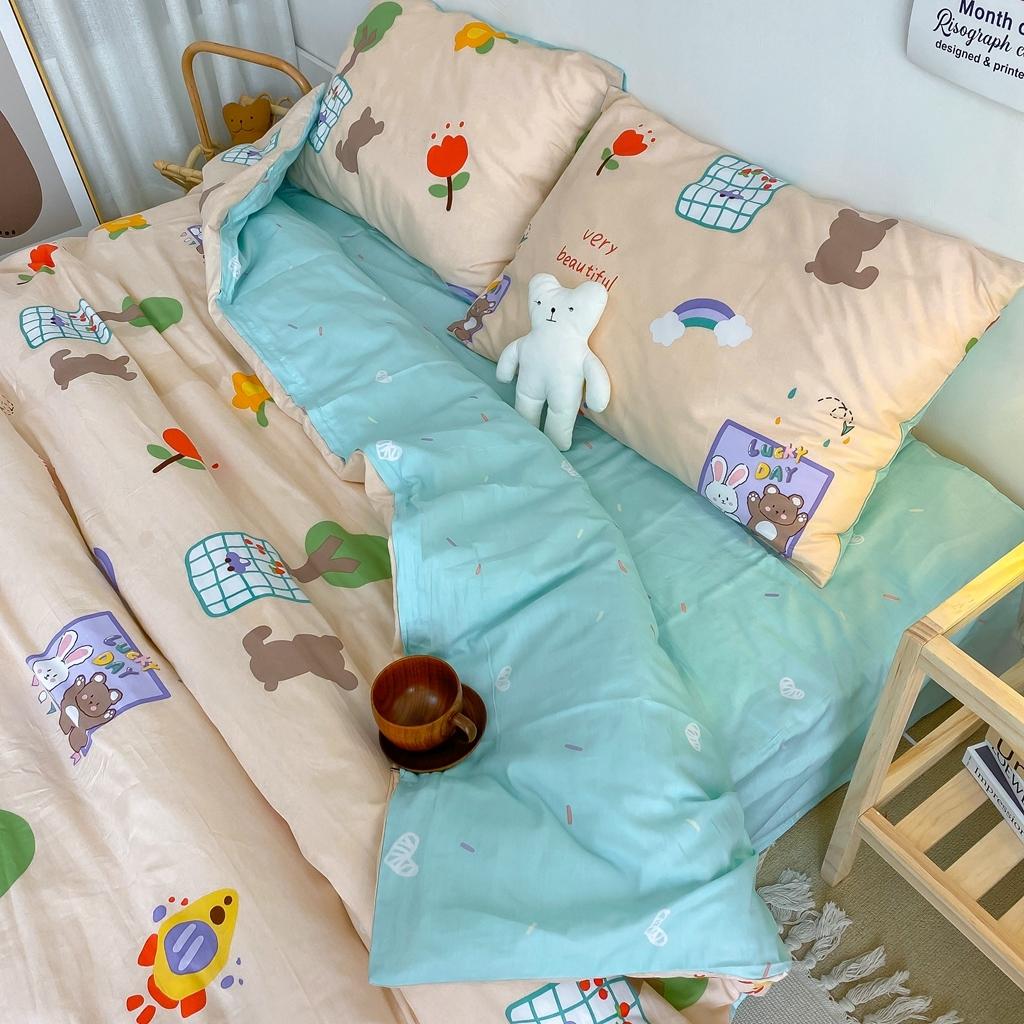 91家纺网 家纺一手货源 找家纺 星期八 2020新款全棉13070开学四件套 兔子和小熊