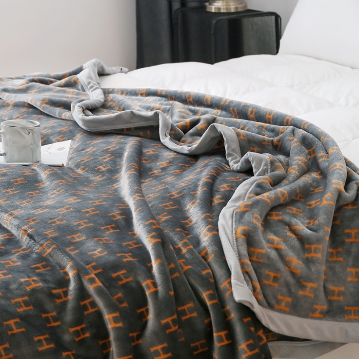 91家纺网 家纺一手货源 找家纺 卡奥 2020新款单层加厚云毯 意境