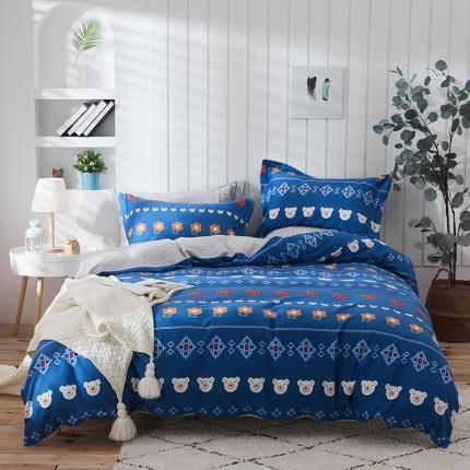 91家纺网 家纺一手货源 找家纺 （总）懒猫 2020新款全棉活性磨毛四件套