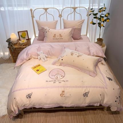 馨蕊家居 2021秋冬新品60s长绒棉童画四件套 童画