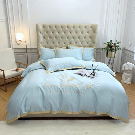 91家纺网 家纺一手货源 找家纺 （总）馨蕊家居 2021秋冬新品60s长绒棉简爱四件套