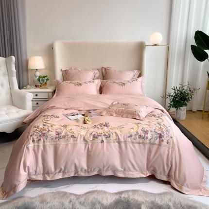 91家纺网 家纺一手货源 找家纺 （总）馨蕊家居 2021秋冬新品60s长绒棉高定系列四件套