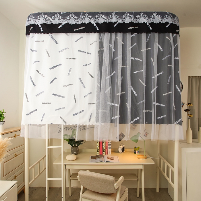 91家纺网 家纺一手货源 找家纺 迪凡保罗 2021新款C08导轨遮光帘学生蚊帐 超级明星