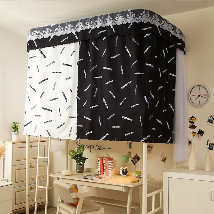 91家纺网 家纺一手货源 找家纺 迪凡保罗 2021新款C08导轨遮光帘学生蚊帐 超级明星